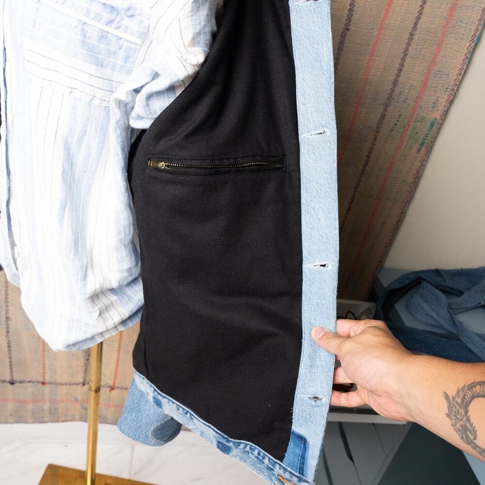 Custom upcycled patchwork jacket - image 7